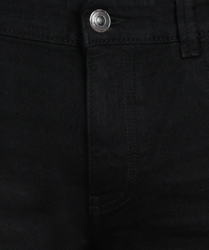 Urbano Fashion  Urbano Fashion Men's Black Slim Fit Washed Jeans Stretchable for Men | Best Price UAE